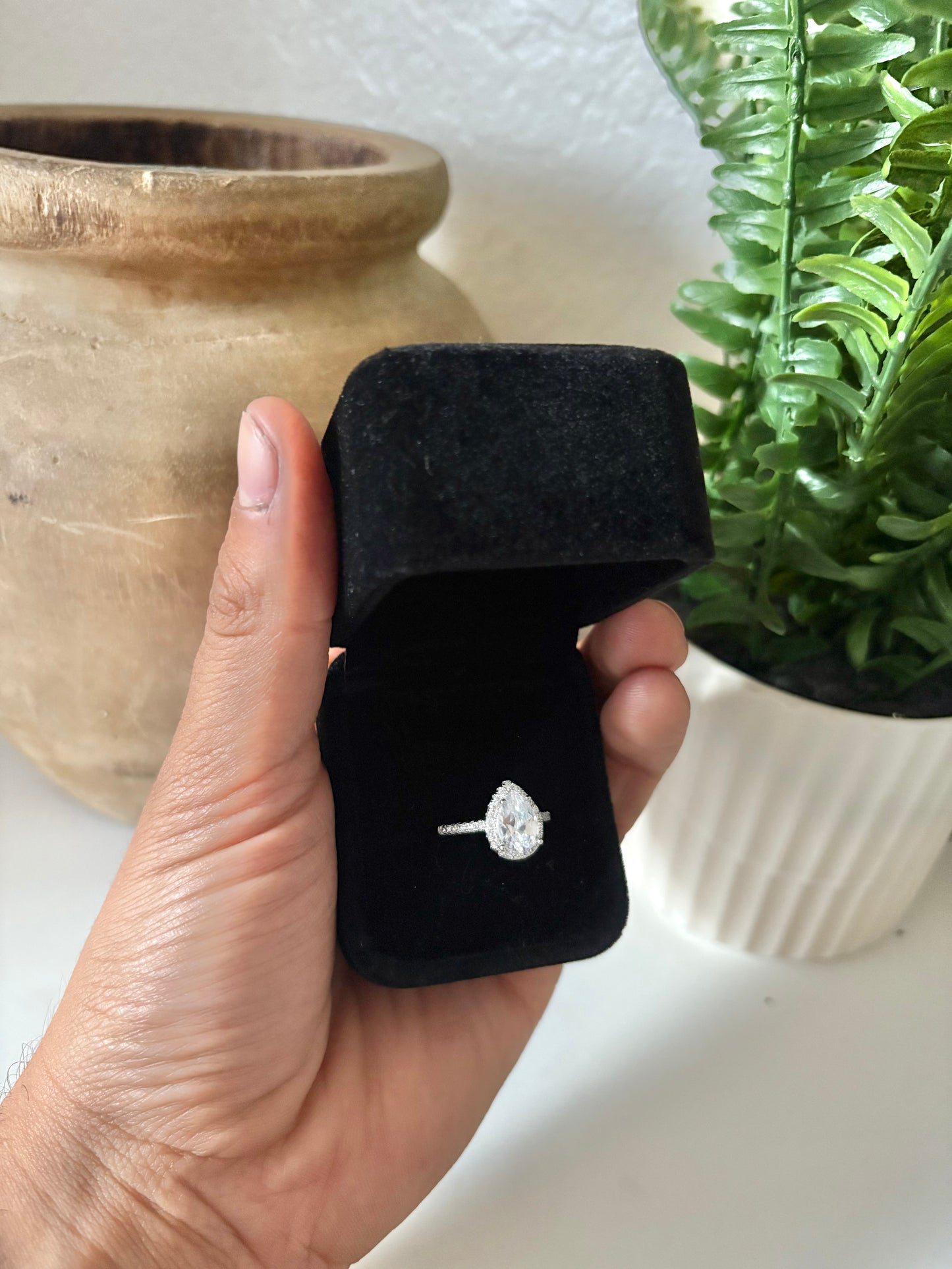 3ct Pear Cut Tear Drop Cut Wedding Ring Promise Ring
